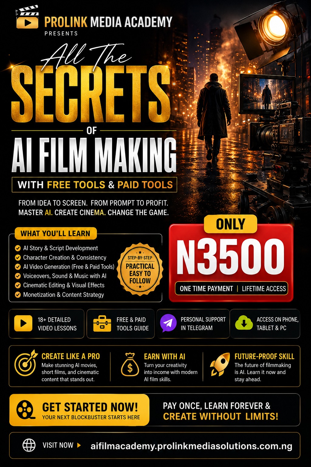 AI Film Academy course poster